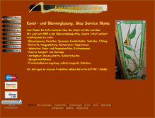 Tablet Screenshot of bleiglas-blume.de